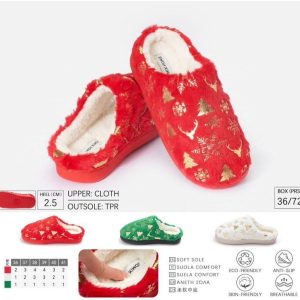 Pantofole natalizie invernali donna modello Christmas