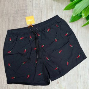 Costume uomo a pantaloncino modello “peperoncino” in colore nero