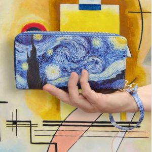 Portafoglio serie “quadri d’autore” modello “Notte Stellata” di Vincent Van Gogh
