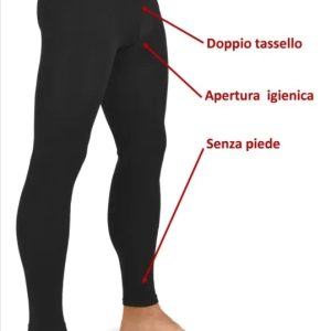 Calzamaglia uomo marca Sergio Tacchini modello Thermo Leggings in caldo cotone