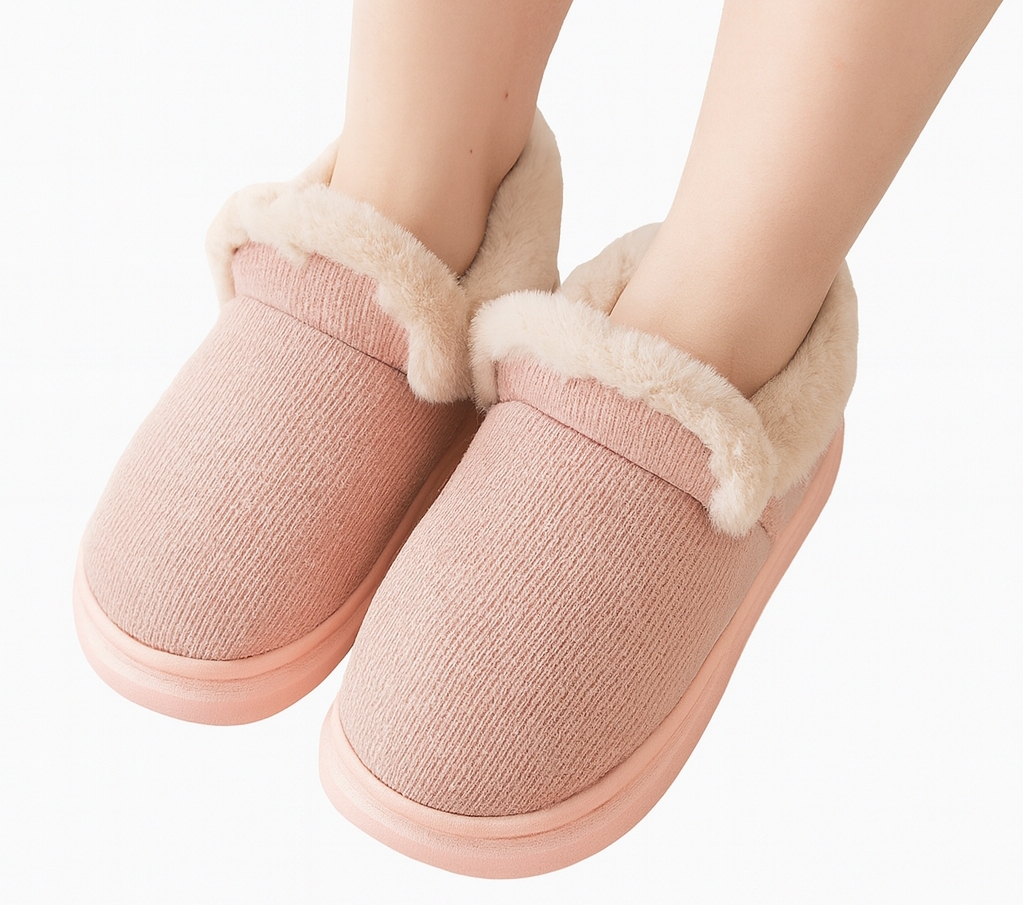 Ciabatte invernali donna serie Nuvola modello a mezzo stivaletto – calde e antiscivolo - immagine 6