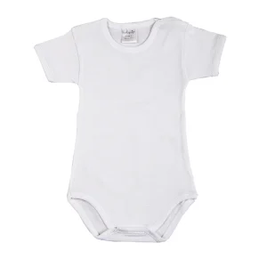 2 Body mezza manica con bottoncini su spalla in cotone