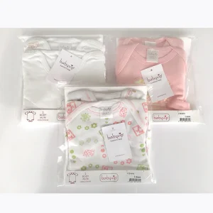 Set 4 Body neonato Babyvip mezza manica 100% cotone colori assortiti