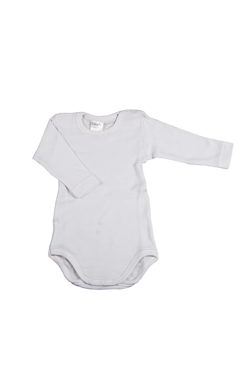 4 Body manica lunga con bottoni su spalla in cotone caldo - immagine 2