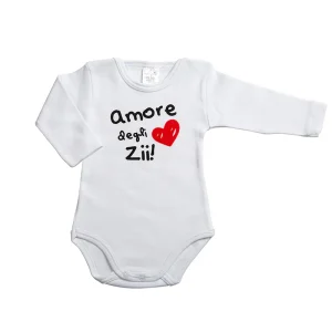 Body manica lunga con stampa "Amore degli zii!"