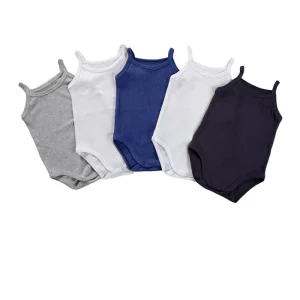 Set 5 body neonato Babyvip spalla stretta colori assortiti