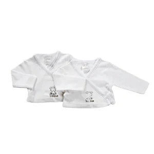 2 scaldacuore neonata/o in caldo cotone con stampa silver