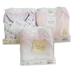 Set 4 Body neonato Babyvip mezza manica cotone caldo colori assortiti