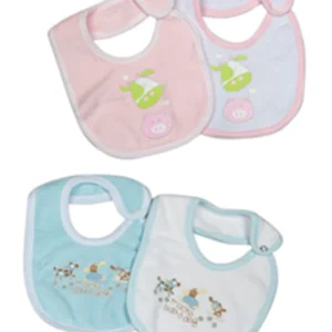 2 bavette in spugna con stampe assortite