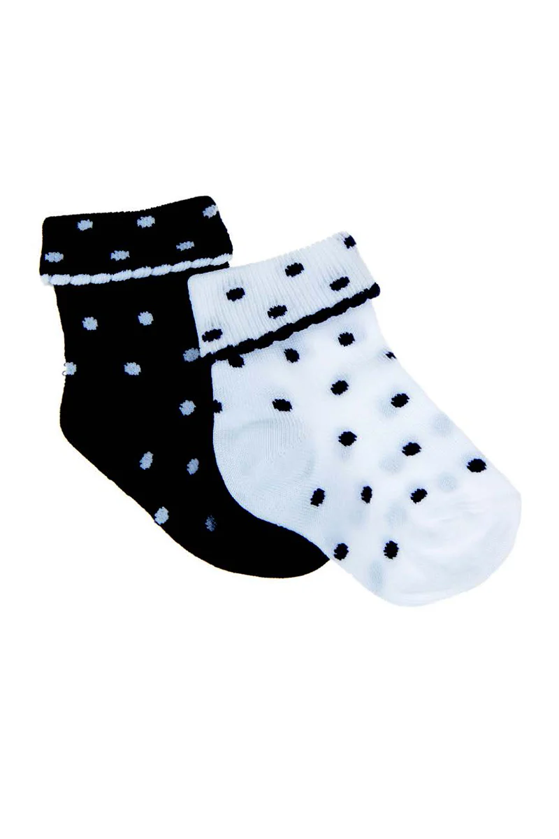 2 paia calzino con risvolto in cotone mercerizzato - immagine 2