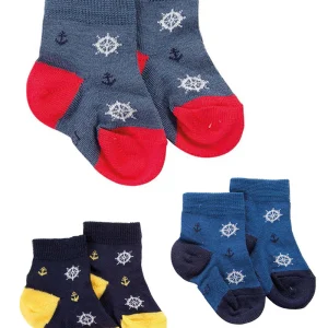 3 paia calzino in cotone mercerizzato