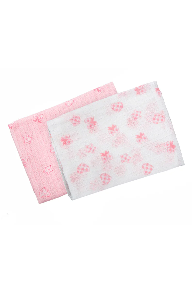 2 Quadrati di garza idrofilo, igienici e assorbenti in doppio tessuto di cotone