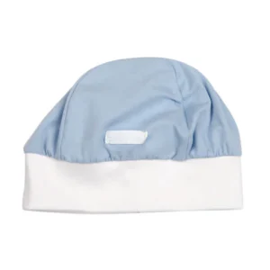 Cappellino in jersey bielastico con etichetta