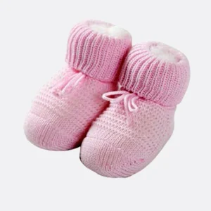 Scarpina neonato in cotone con mercerizzato