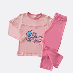 Pigiama bimba in caldo cotone con stampa