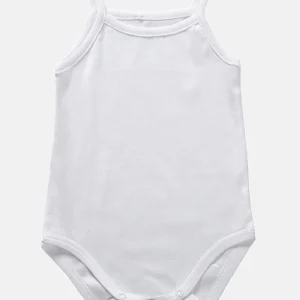 Body neonato spalla stretta in cotone filo di scozia