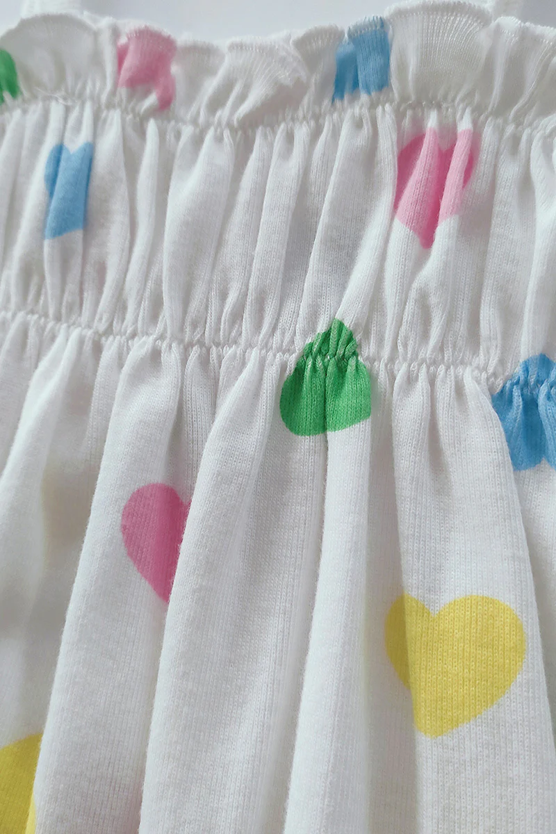 Pagliaccetto spalla stretta neonata con fantasia a pois in cotone con strass - immagine 9