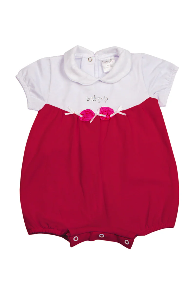 Pagliaccetto in cotone jersey con applicazione strass - immagine 3