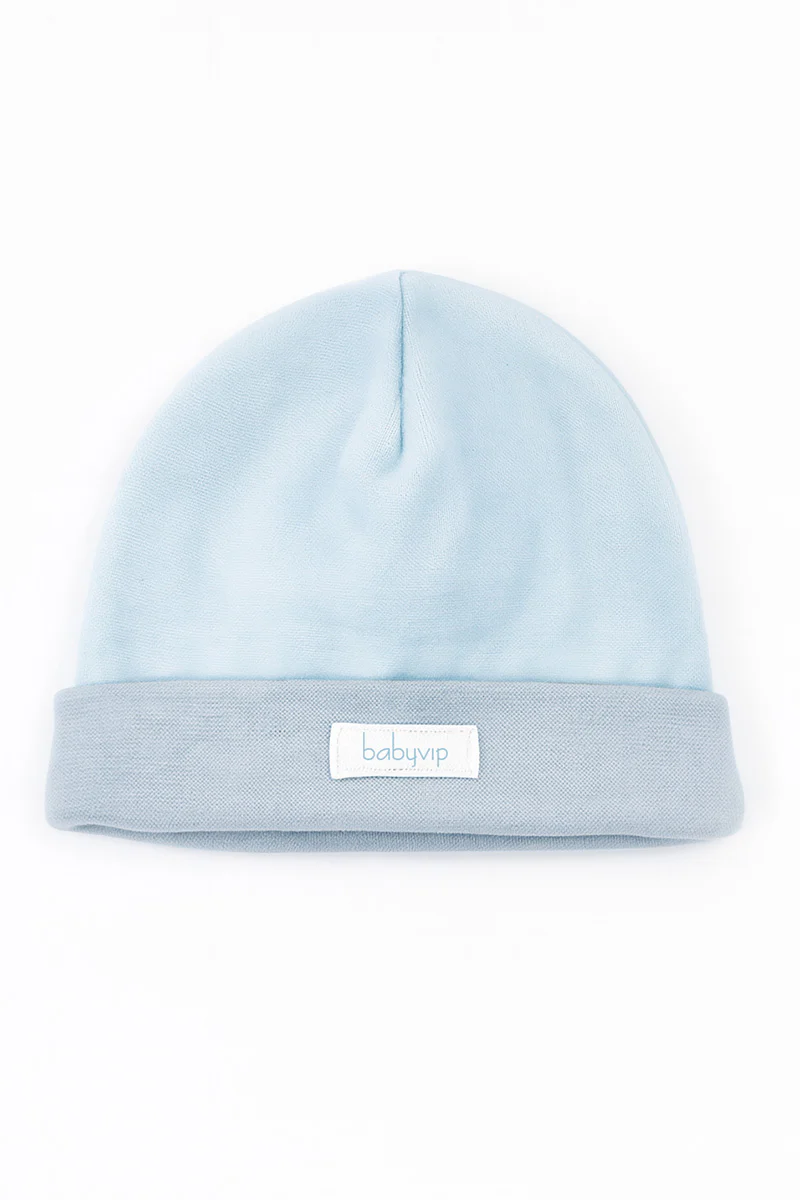 Cappellino in ciniglia con risvolto ed etichetta cucita baby vip - immagine 3