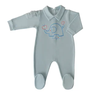 Tutina in piquet con ricamo