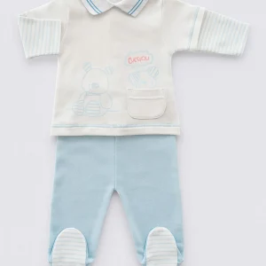 Pigiama neonato/a in caldo cotone con stampa