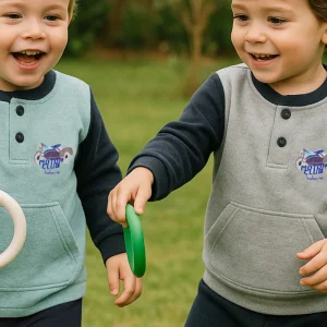 Pigiama bimbo in pile con ricamo