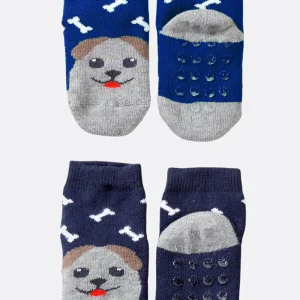 Calzino in spugna con applicazione antiscivolo