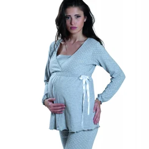 Pigiama pre-post parto manica lunga