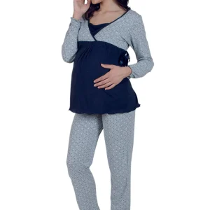 Pigiama pre-post parto manica lunga