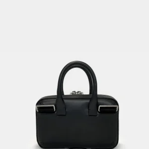 Borsa a mano mini brief case in pelle nero mini brief case