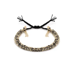 Bracciale Maria Laure Chamorel gold black argento mls183