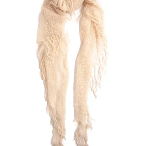 Sciarpa Mirror in the Sky in cachemire beige NIMBUS TRIANGLE SHAAW