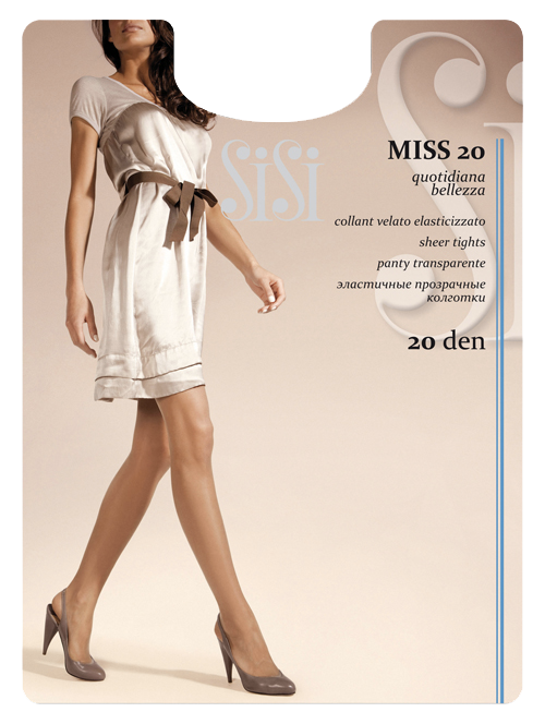 Collant velato elasticizzato 20 den SiSì modello Miss 20