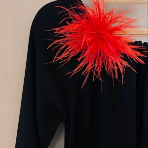 SPILLA - FERMACAPELLI PIUME ROSSO FUOCO