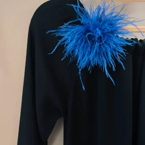 SPILLA - FERMACAPELLI PIUME BLU