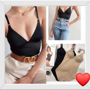 Body sottogiacca con reggiseno a triangolo incorporato senza ferretto