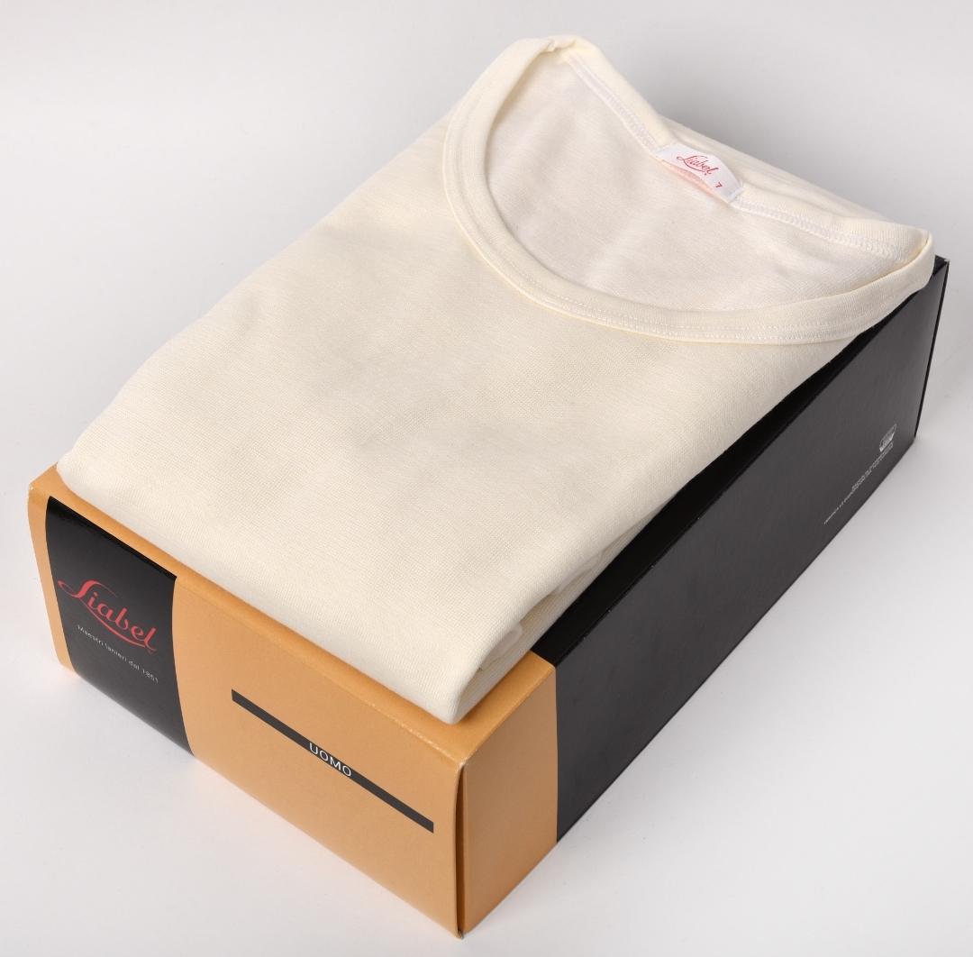 Maglia uomo Liabel a mezza manica girocollo lana e cotone art 5321 - immagine 5