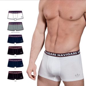 Boxer uomo marca Navigare articolo 322 in cotone elasticizzato in confezione da 6 pezzi