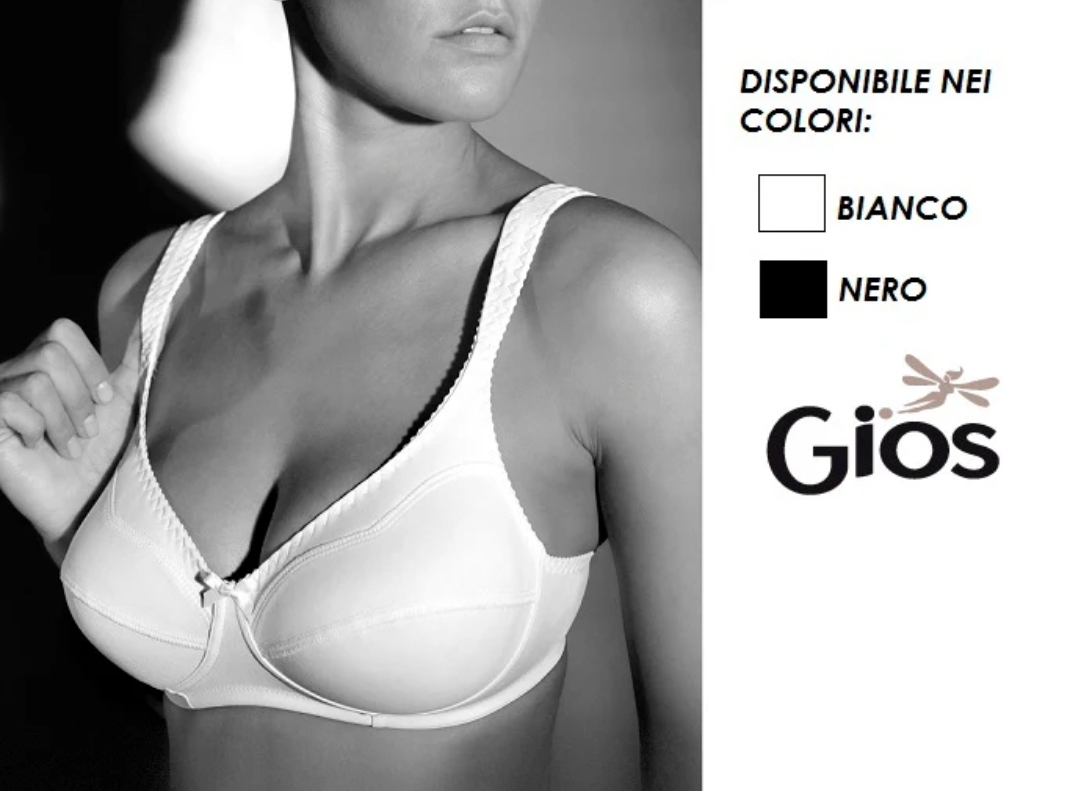 Reggiseno in cotone Gios serie Morbida eleganza articolo 972 sfoderato senza ferretto - immagine 5