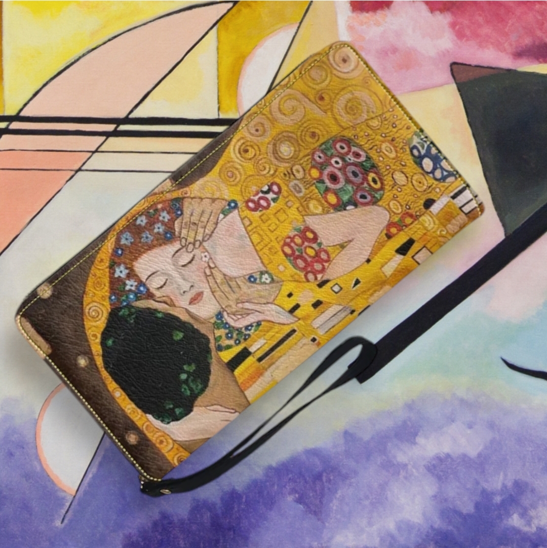 Portafoglio serie “quadri d’autore” modello ” Il Bacio” di Gustav Klimt - immagine 4