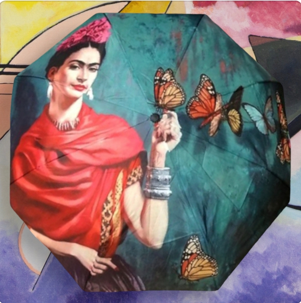Ombrello d’ autore Frida Kahlo modello Farfalle - immagine 4