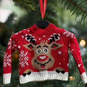 Maglione neonato Natale 2024 modello renna Rudholf