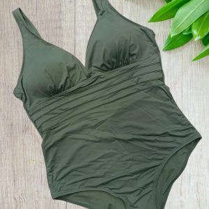 Costume intero modello Simply colore verde militare in taglia 52/4XL