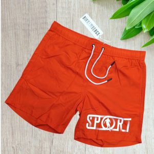 Costume uomo a pantaloncino marca Bikkembergs serie Pupino Sport colore orange taglia M