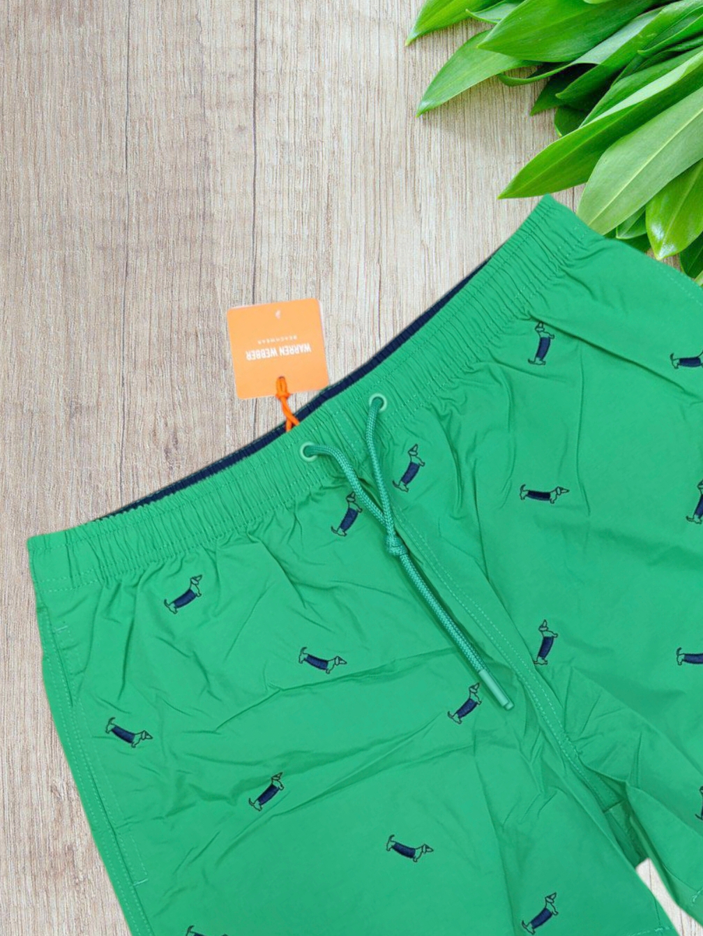 Costume uomo a pantaloncino modello “Bassotto” in colore verde - immagine 3