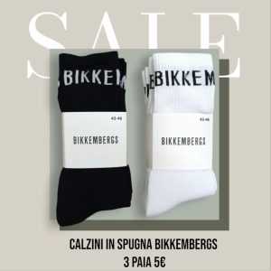 Calzini in spugna di cotone uomo marca  Bikkembergs in confezione da tre paia a soli 5€