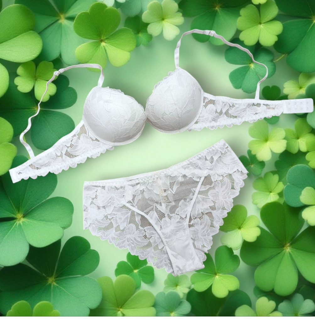 Completino intimo marca Love and Bra in pizzo con doppio push up e con slip - immagine 3