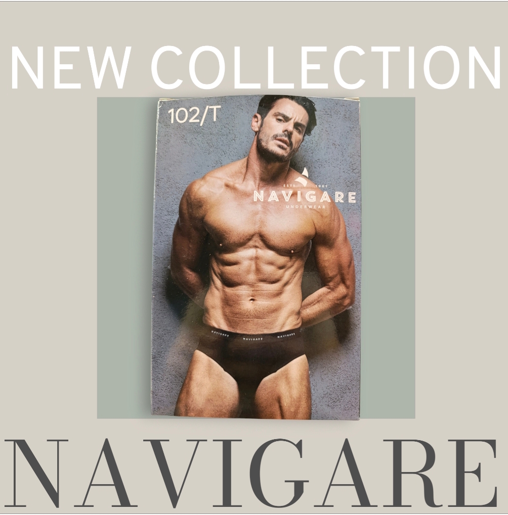 Slip uomo marca Navigare articolo 102/T con elastico esterno in cotone bielastico soft confezione di 3 pezzi - immagine 3