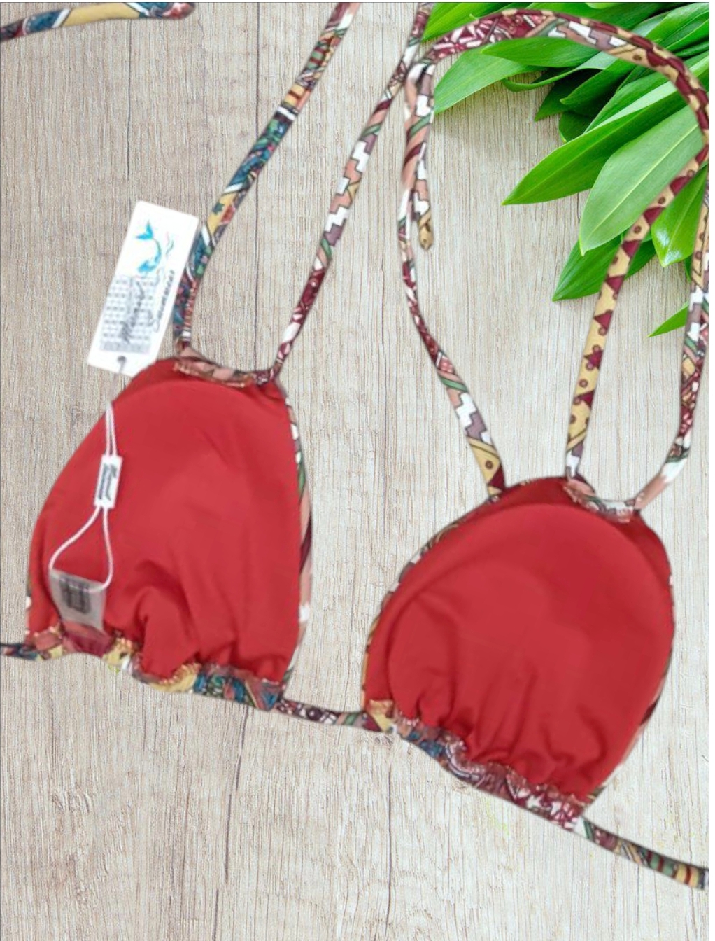 Bikini a triangolo trapezio in fantasia Apache taglia 46/XL - immagine 6