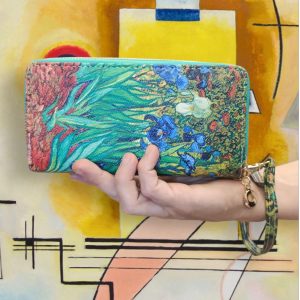 Portafoglio serie “quadri d’autore” modello “Iris” di Vincent Van Gogh